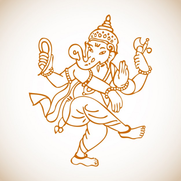 626x626 Ganesh Vectors, Photos And Free Download - Ganesha Color Drawing