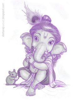 236x321 best ganesh art images ganesha art, baby ganesha, buddha - Ganesha Color Drawing