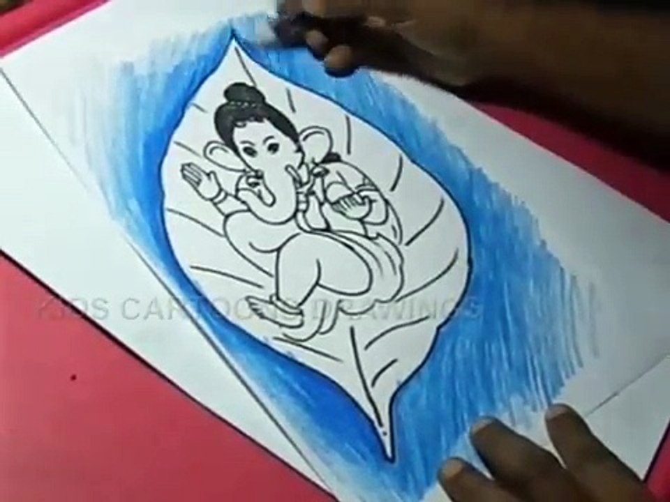 960x720 How To Draw Lord Ganesha Drawing For Children Step - Ganesha Drawing For Kid