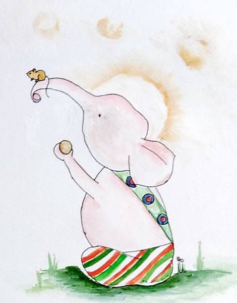 470x600 Easy Ganesha Painting For Kids - Ganesha Drawing For Kid