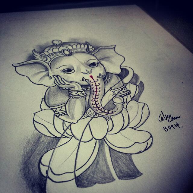 640x640 ganesha tattoo sketch, everything else on carousell - Ganesha Tattoo Drawing