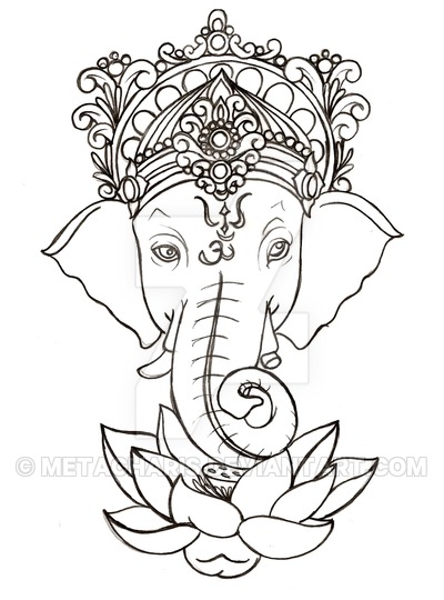 400x540 Ganesha Tattoo - Ganesha Tattoo Drawing