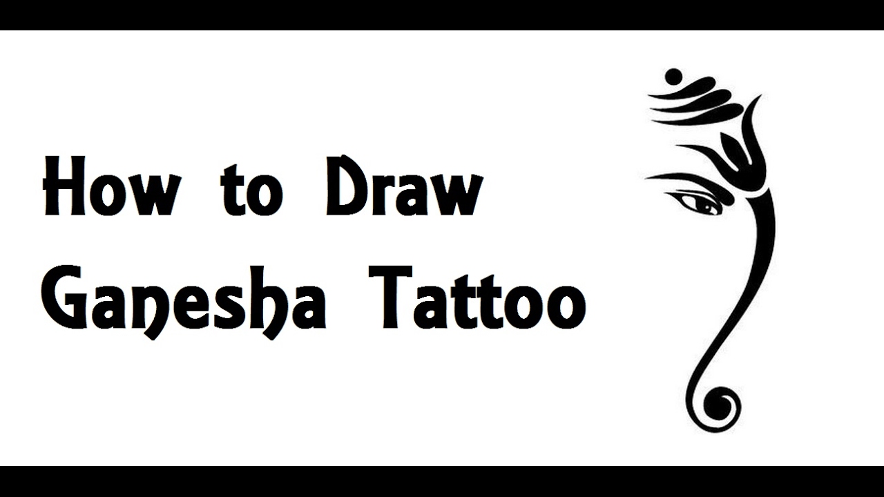 1280x720 How To Draw Lord Ganesha Tattoo Drawing Step - Ganesha Tattoo Drawing