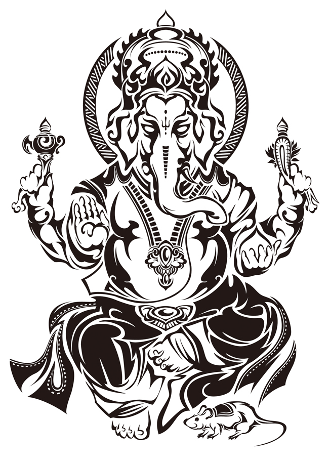 Ganesha Tattoo Drawing at PaintingValley.com | Explore collection of ...