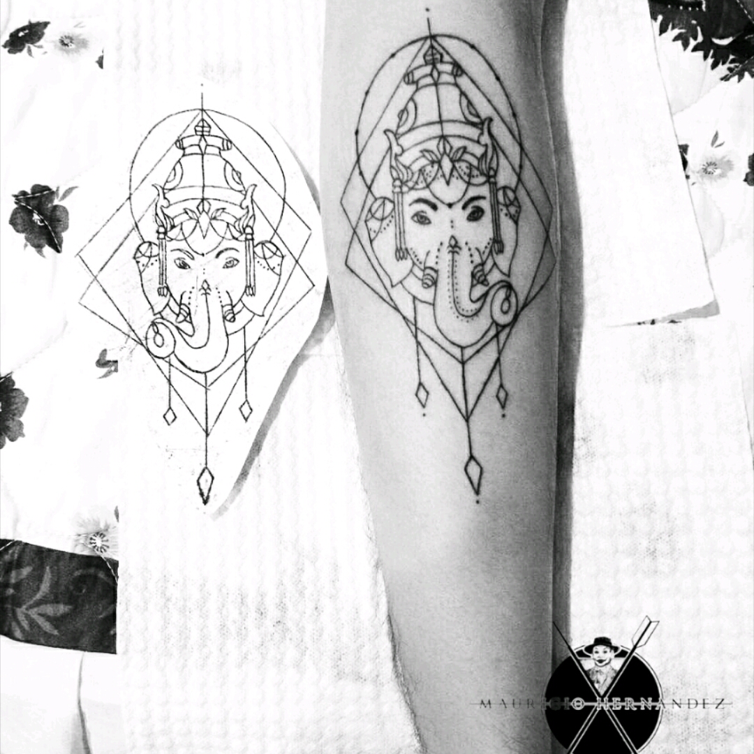 1080x1080 Zurdohernandez Ganesha Tattoo Tattoodo - Ganesha Tattoo Drawing