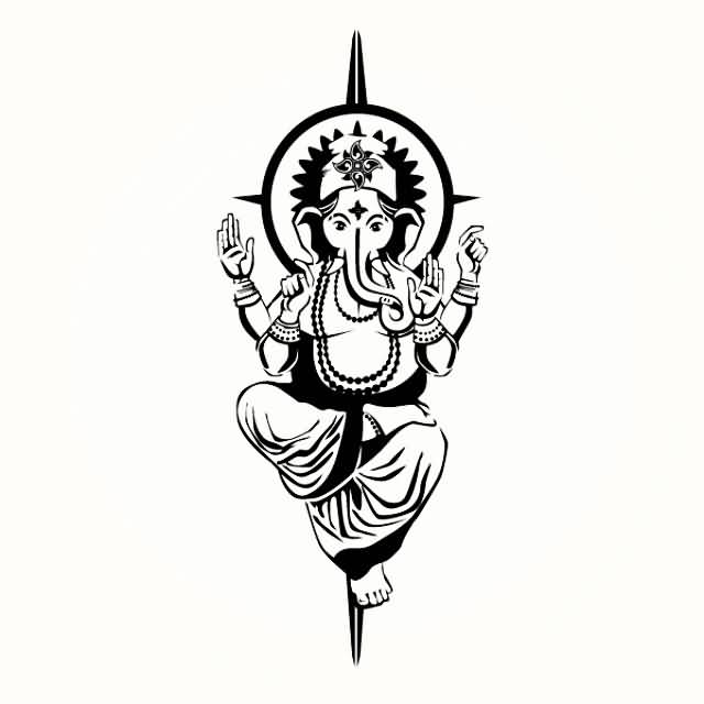 640x640 Simple Ganesha Tattoos - Ganesha Tattoo Drawing