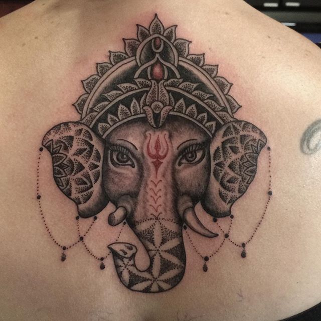 640x640 Amazing Lord Ganesha Tattoo Designs And Meanings - Ganesha Tattoo Drawing