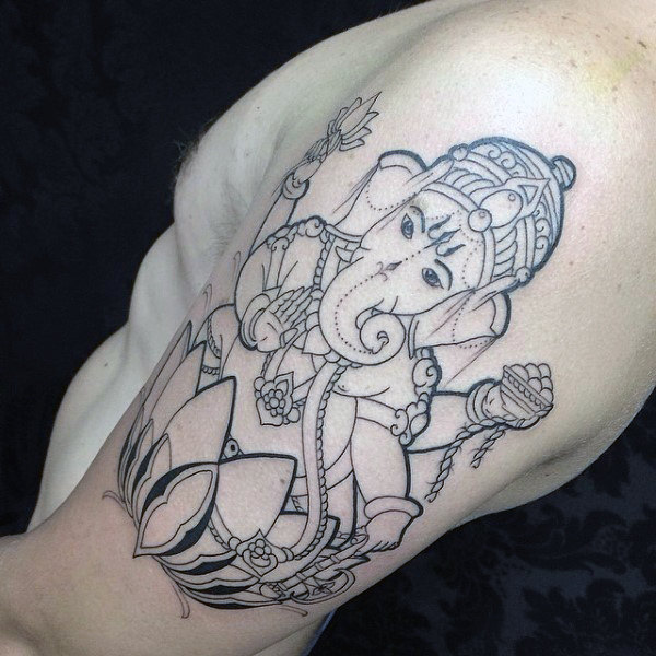 600x600 Ganesh Tattoo Designs For Men - Ganesha Tattoo Drawing