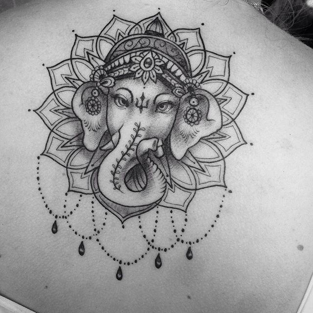 Ganesha Tattoo Drawing at PaintingValley.com | Explore collection of ...