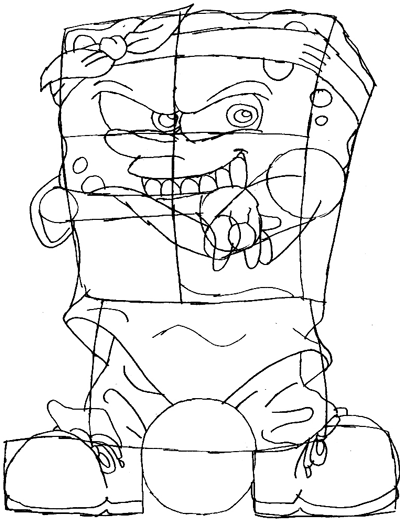 400x520 how to draw gangsta spongebob squarepants - Gangsta Drawing Pictures