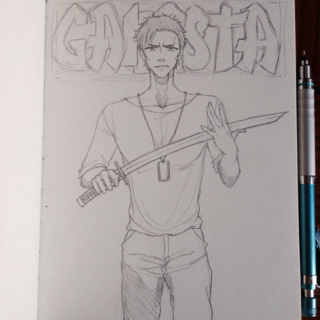 320x320 nicolas from gangsta - Gangsta Drawing Pictures