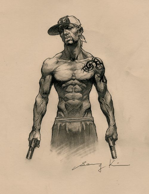 500x654 resultado de imagen para profile drawing chest drawing dibujos - Gangsta Drawing Pictures