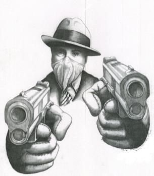 305x349 art gangsta gangster tattoo art gangster graphics, pictures - Gangsta Drawing Pictures