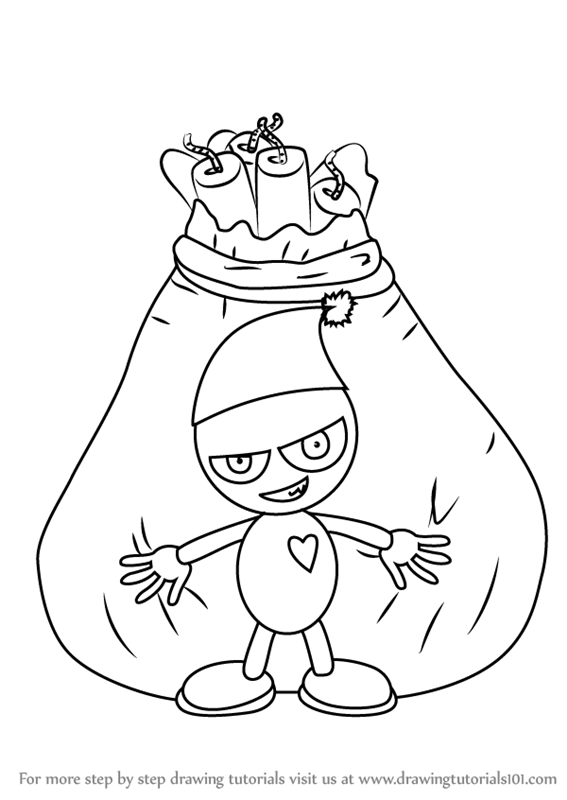 567x800 Learn How To Draw A Cartoon Gangster - Gangsta Drawings