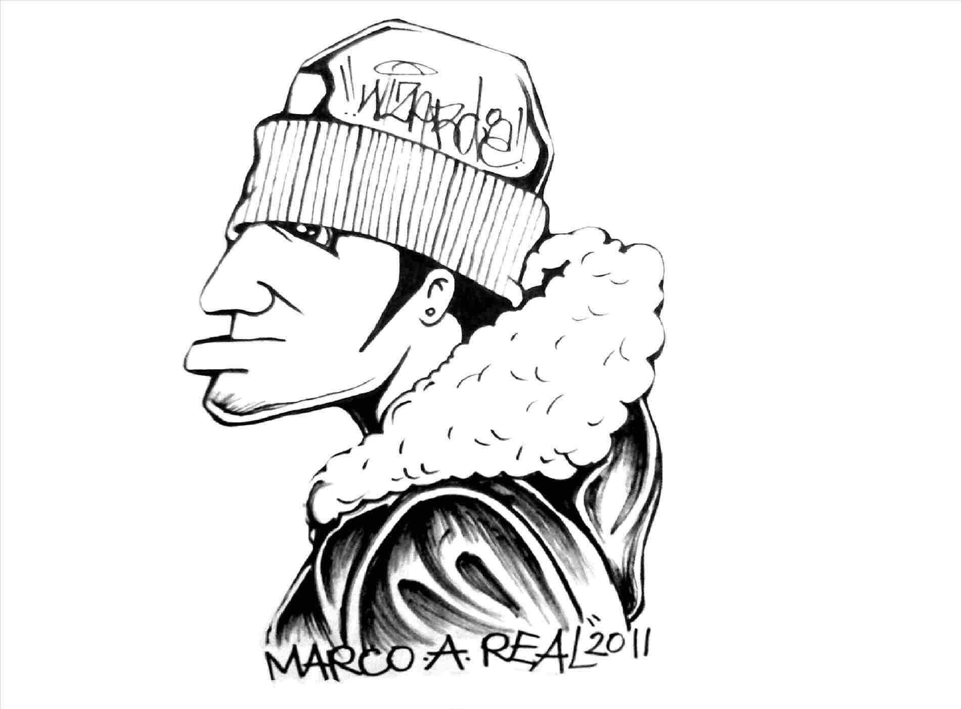 1900x1401 awesome cartoons to draw cartoon thug drawings drawing a gangsta - Gangsta Mickey Mouse Drawing