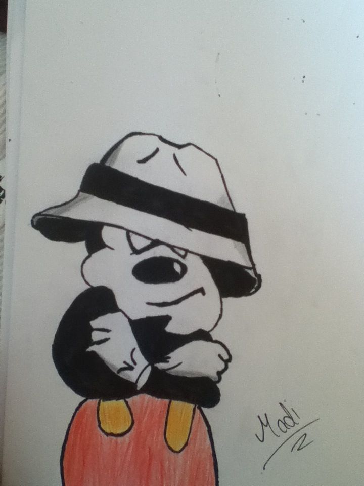 720x960 My Gangster Mickey Mouse Drawing - Gangsta Mickey Mouse Drawing