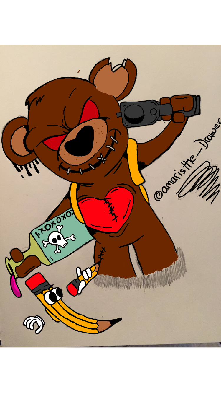 Gangsta Teddy Bear Drawing at PaintingValley.com | Explore ...