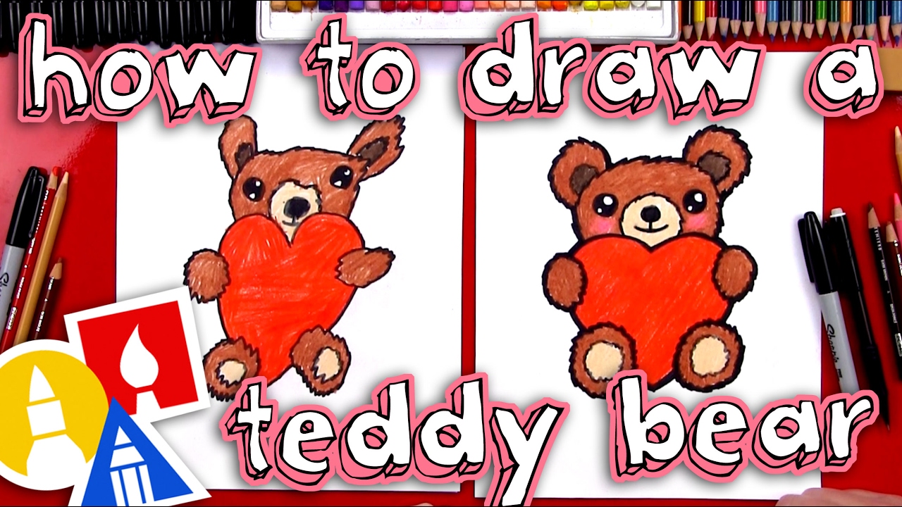 1280x720 How To Draw A Teddy Bear Holding A Heart - Gangsta Teddy Bear Drawing