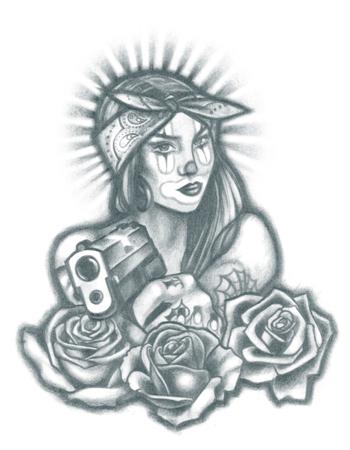 Gangster Joker Girl Tattoo Designs Best Tattoo Ideas