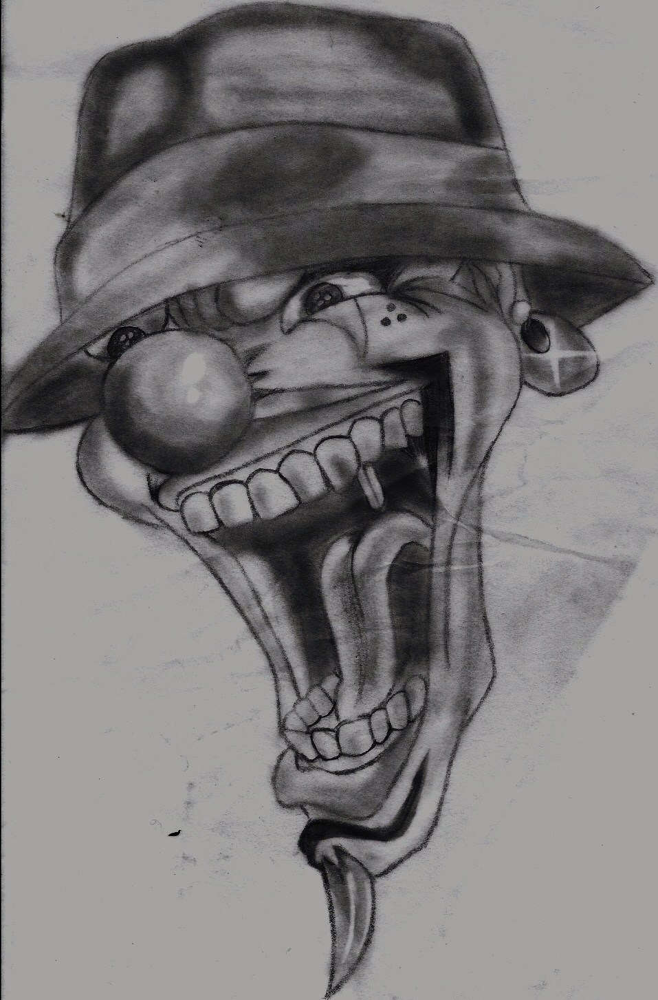 Joker Drawing Gangster For Free Download - Gangster Clown Drawings. 