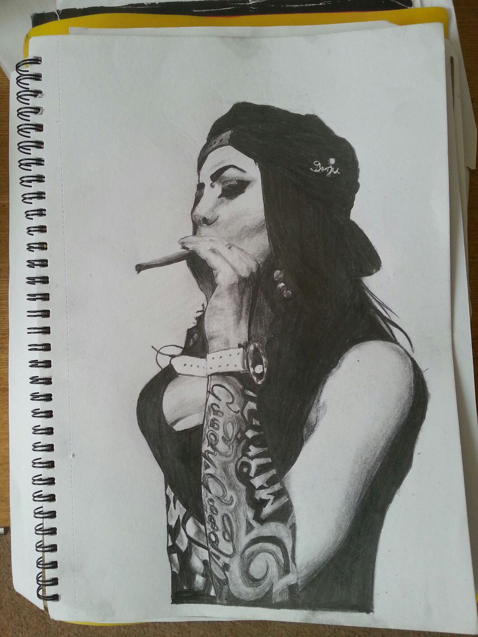 Pencil Drawing Gangster Girl Shared - Gangster Drawings Pictures. 