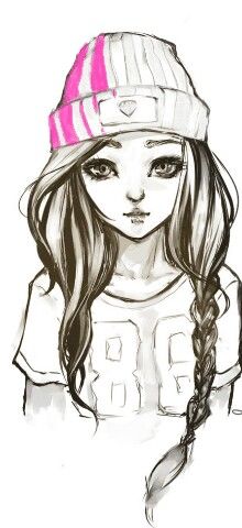 220x480 gangster girl gangster girl in drawings, art, hipster - Gangster Girl Drawings