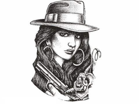 Gangster Girl Drawings at PaintingValley.com | Explore collection of ...