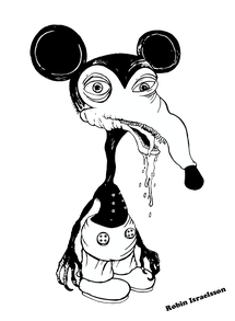 215x293 Old Drawing Mickey Mouse Transparent Png Clipart Free Download - Gangster Mickey Mouse Drawing