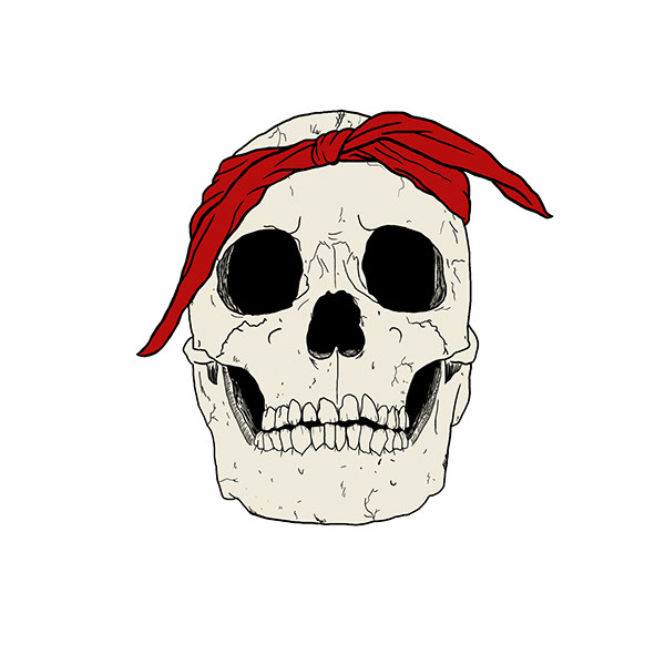 600x600 Gangsta Skull On Behance - Gangster Skull Drawing
