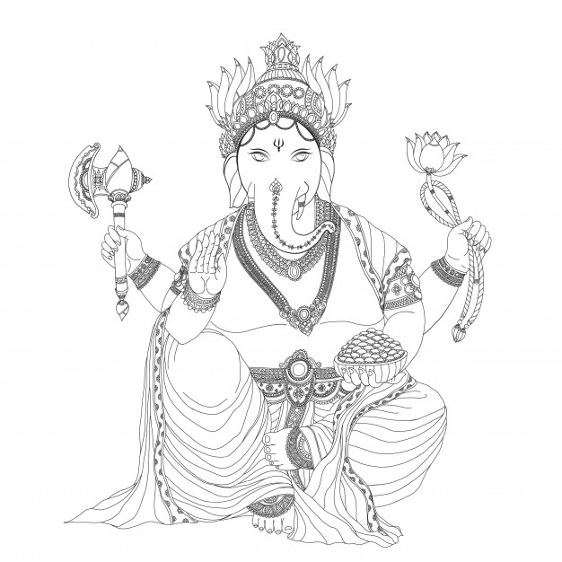 626x626 Ganesha Vectors, Photos And Free Download - Ganpati Drawing