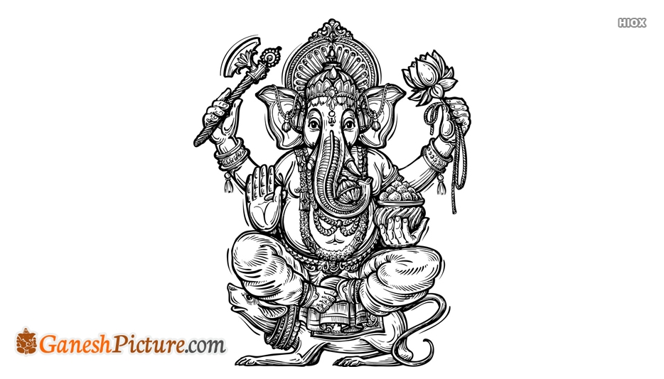 934x534 ganpati drawing sketch - Ganpati Drawing