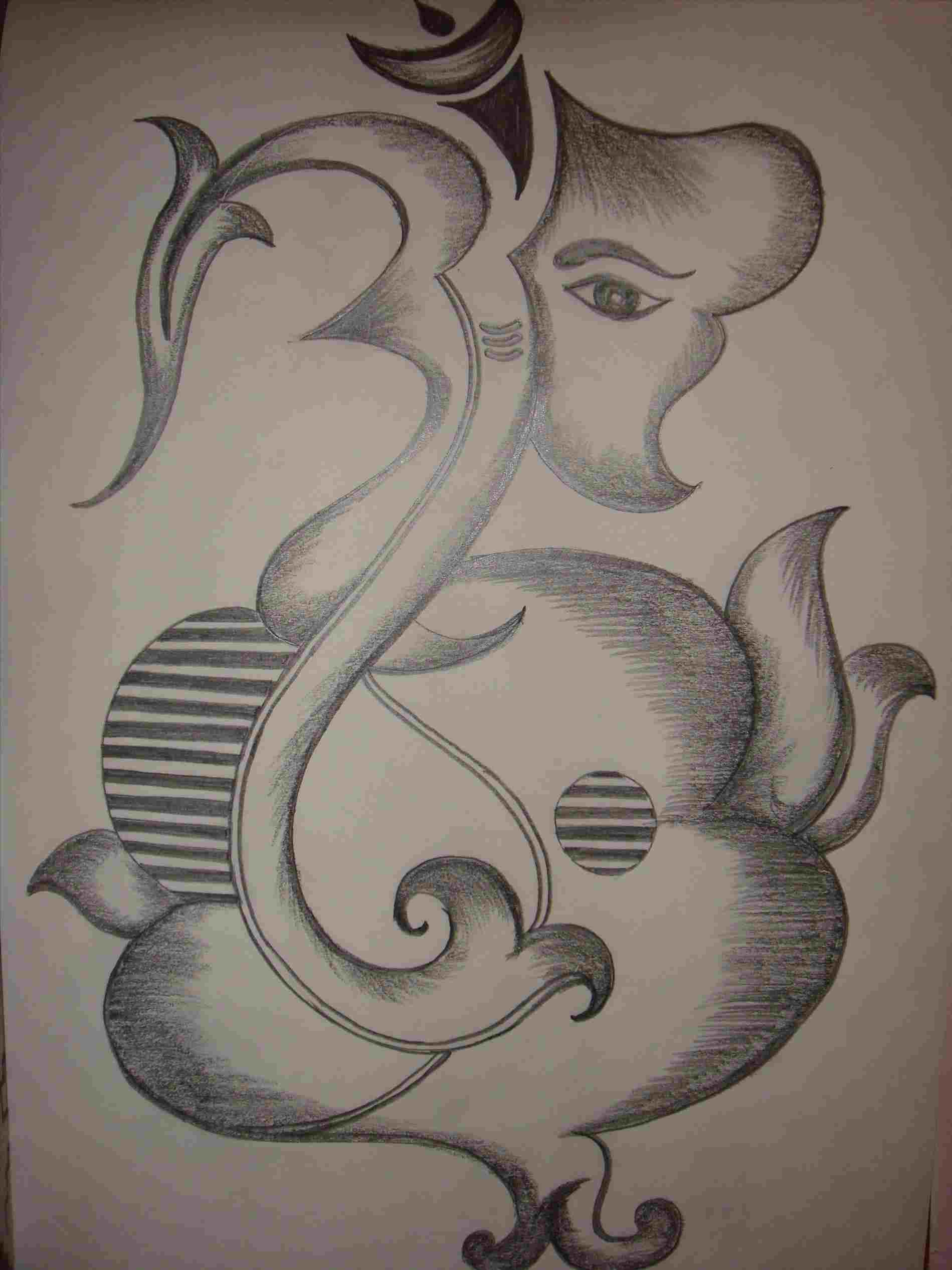 1899x2533 Step - Ganpati Drawing