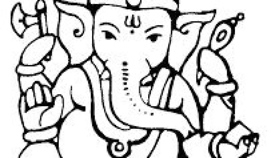 1024x600 easy drawings ganesh best ganpati images indian contemporary - Ganpati Drawing