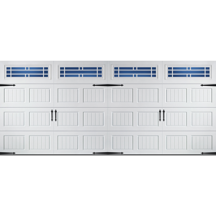 900x900 pella carriage house in x in insulated white double garage - Garage Door Drawing