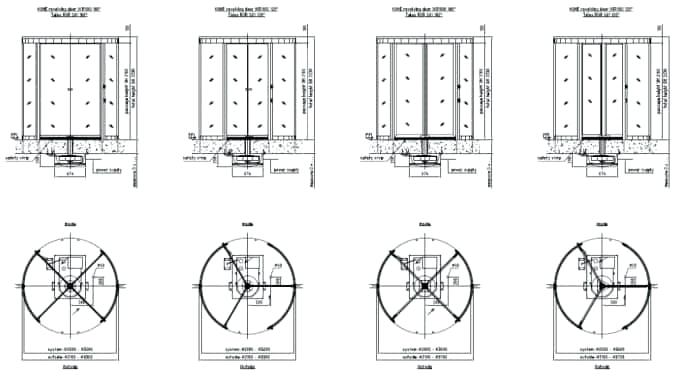 680x383 garage door cad block revolving door drawing - Garage Door Drawing