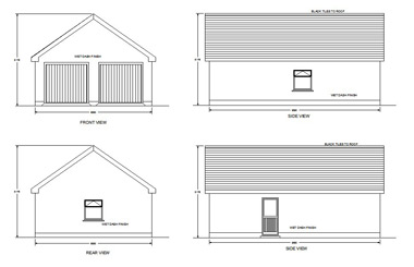 380x245 garage design plans simple small house design - Garage Drawings