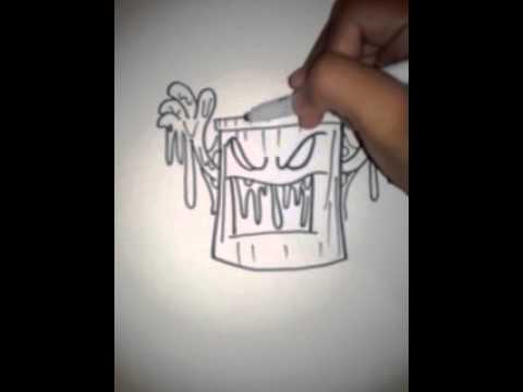 Garbage Can Drawing at PaintingValley.com | Explore collection of ...