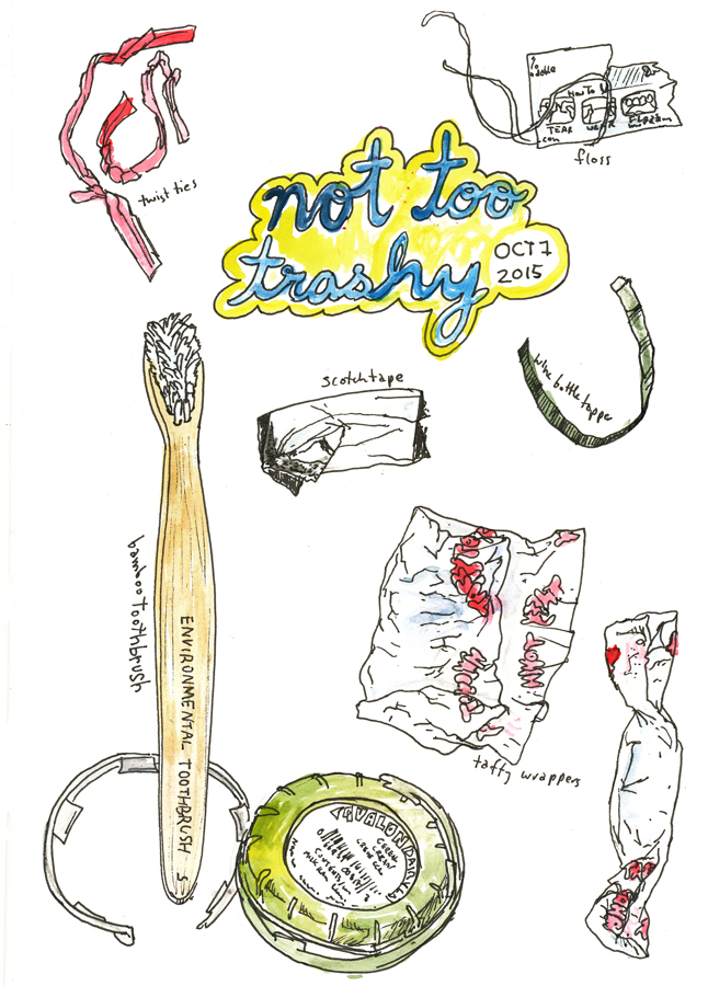 646x900 One Woman's Trash Garbage Drawing Oct - Garbage Drawing