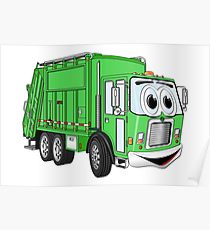 210x230 garbage truck drawing posters redbubble - Garbage Truck Drawing