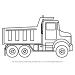 150x150 Learn How To Draw Simple Dump Truck - Garbage Truck Drawing