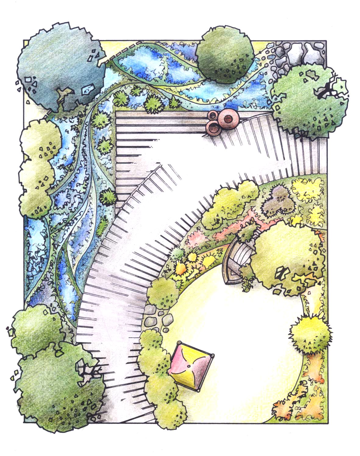 1181x1495 Garden Design For Beginners - Garden Design Drawing