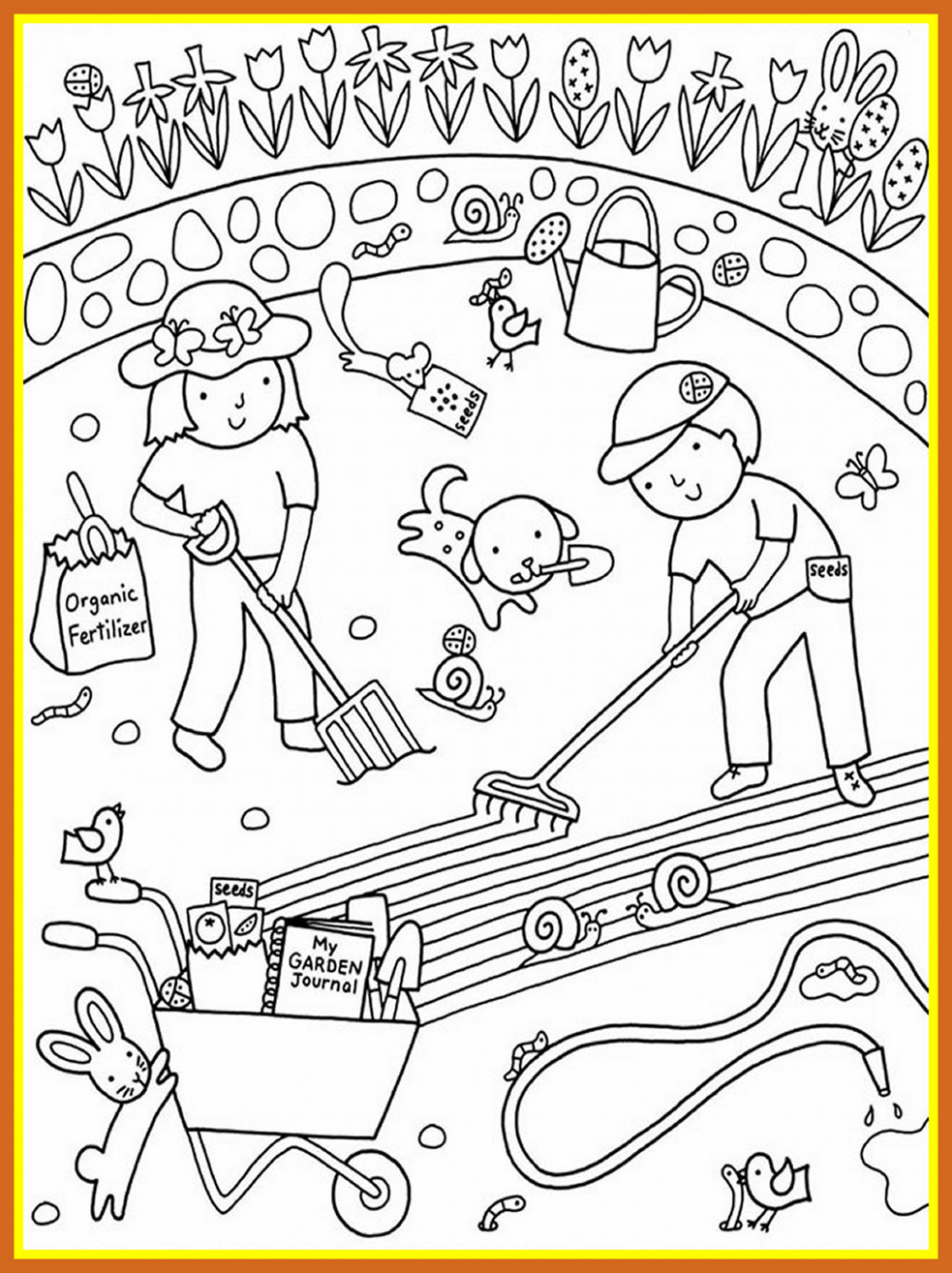 960 Top Coloring Pages For Gardening , Free HD Download