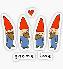 210x230 Garden Gnome Drawing Stickers Redbubble - Garden Gnome Drawing