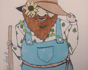 340x270 Garden Gnome Drawing Etsy - Garden Gnome Drawing