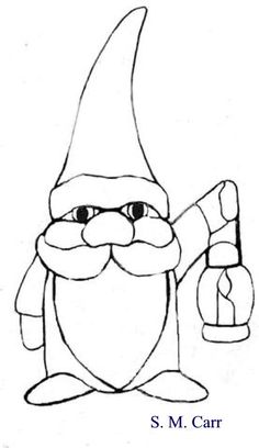 236x408 How To Draw A Gnome, Step - Garden Gnome Drawing