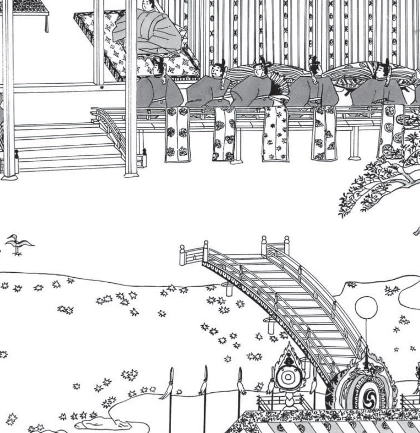 839x864 Sakuteiki Visions Of The Japanese Garden - Garden Line Drawing