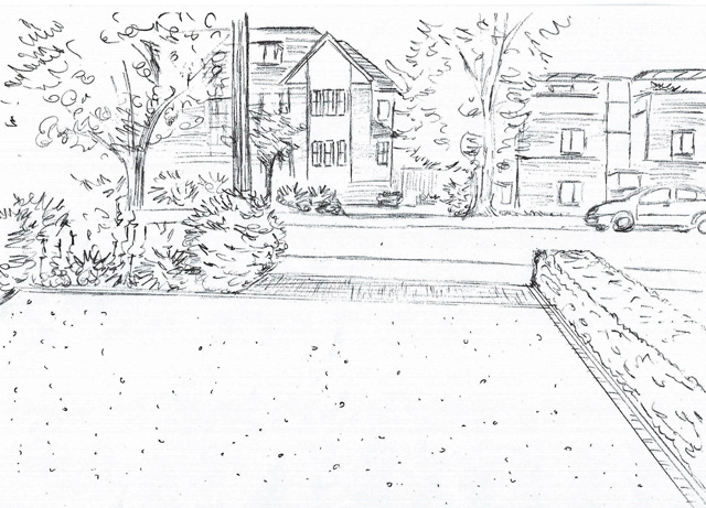640x461 Garden Design Drawing - Garden Line Drawing