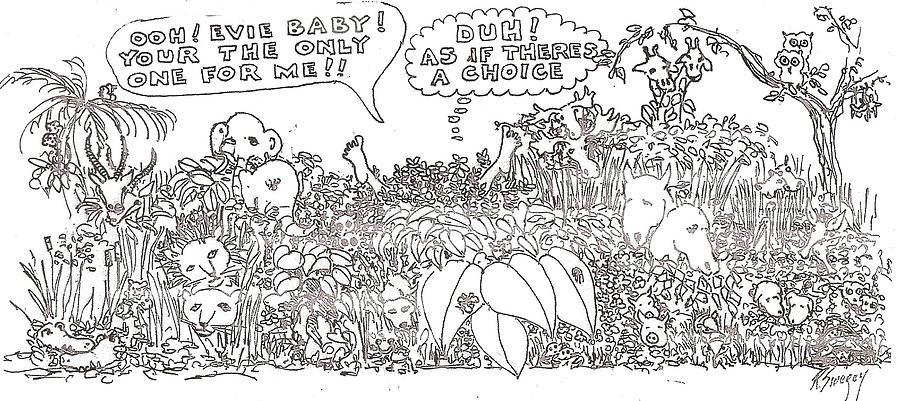 900x401 The Garden Of Eden Drawing - Garden Of Eden Drawing