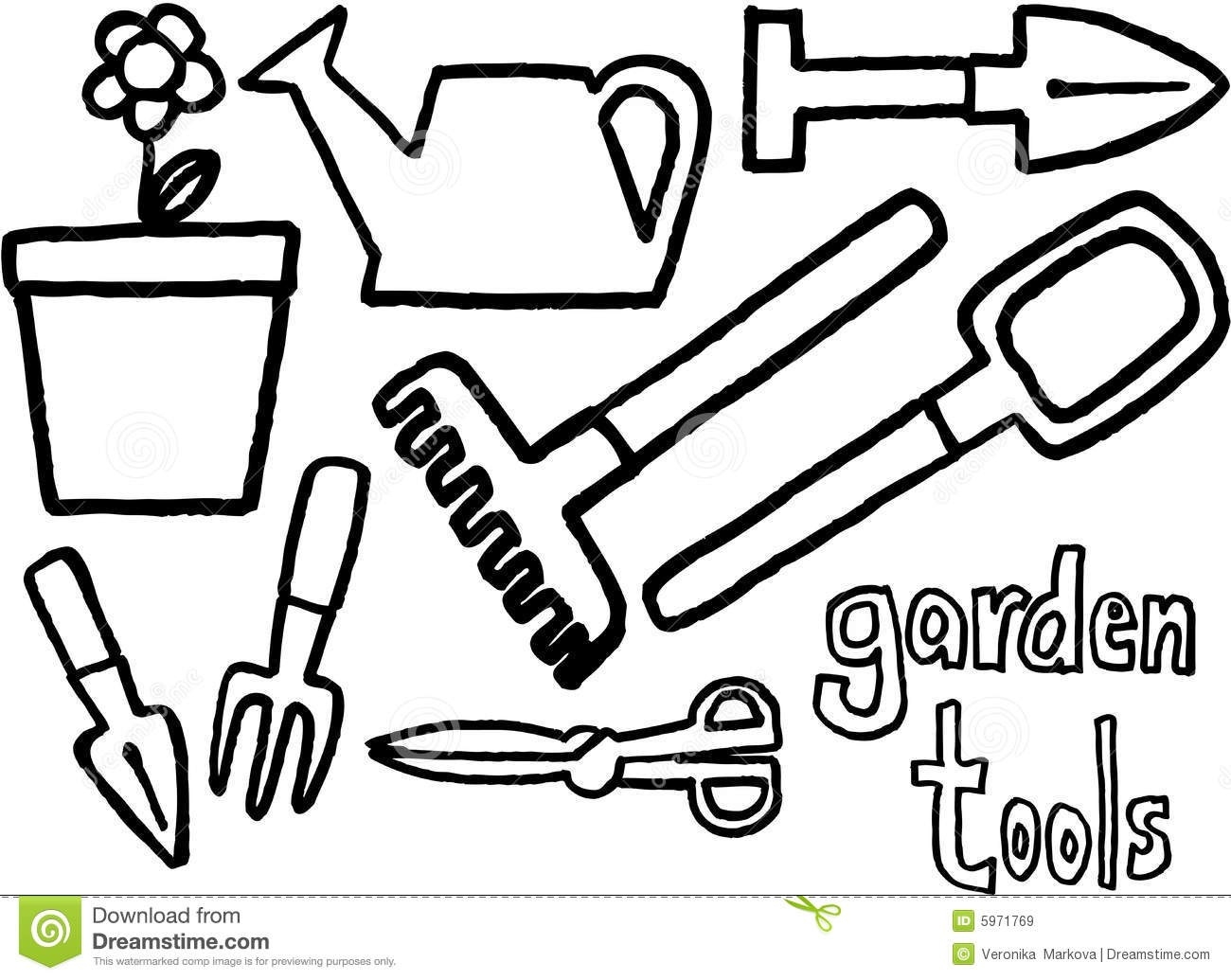 Gardening Tools Drawing at Explore collection of