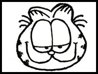 200x150 How To Draw Garfield Cartoon Characters Drawing Tutorials How - Garfield Drawing